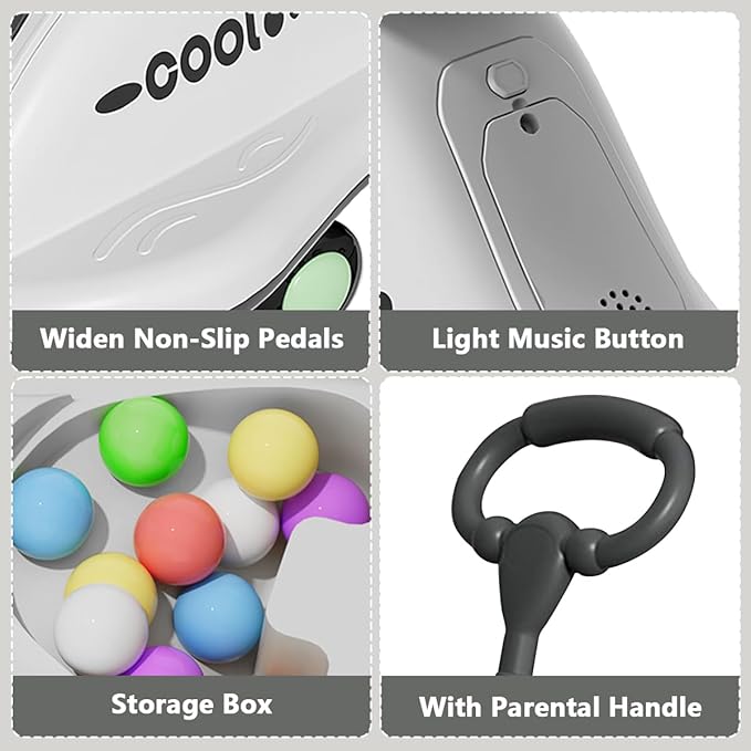 2 in 1 Swing Car With Push Handle