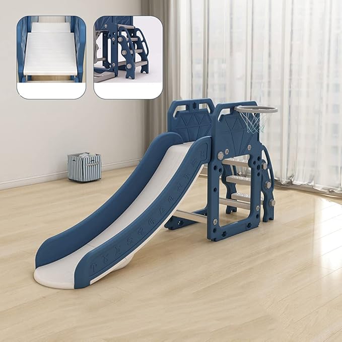 Imported Kids Slide with Basket Ball Stand