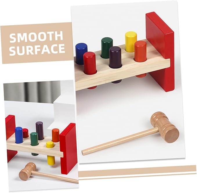 Kids Wooden Strikes Hammer Bench