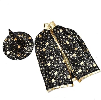 Halloween Costume Wizard Cape witch Cloak