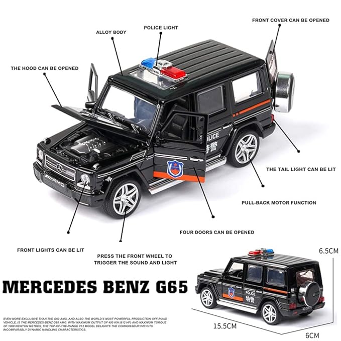 Diecast Mercedes Benz-G Police Car