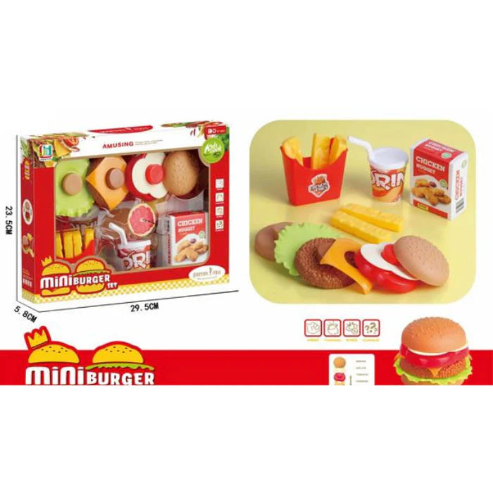 Kids Mini Burger Kitchen set