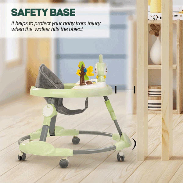 Green Bunny Shape Baby Walker