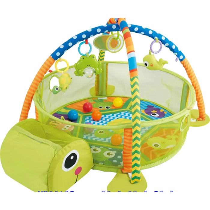 3 in 1 Turtle Shape Baby Playmat Gym