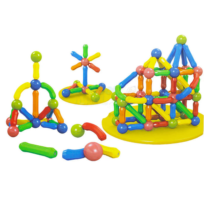 Magnetic Building Blocks Set of 64 Pieces