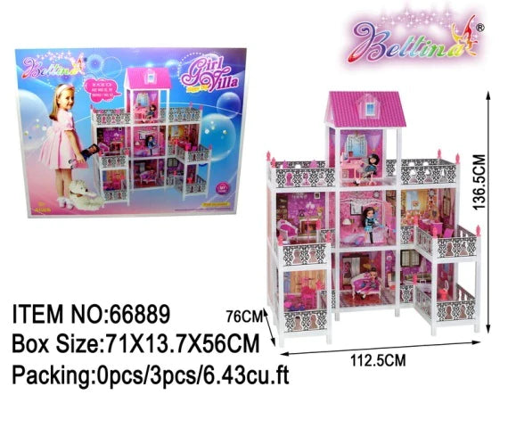 Little Girl Villa Doll House