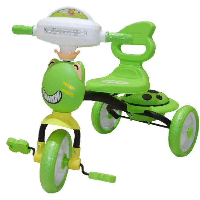Animal Face Kids Tricycle with Storage Basket