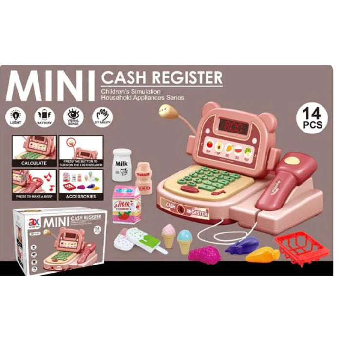 Kids Mini Cash Register with Light
