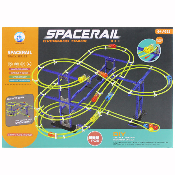 Space Rail Overpass Track Building Block Set