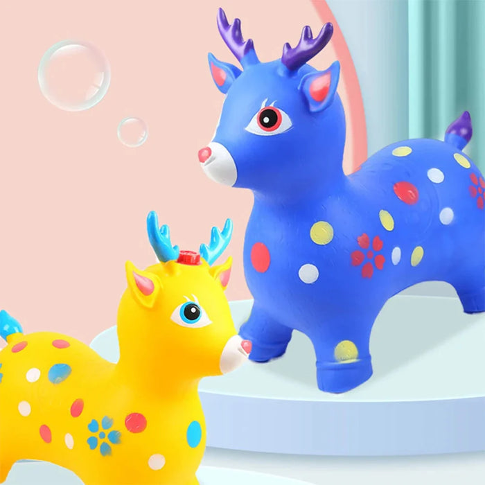 Deer Riding Jumping Bounce