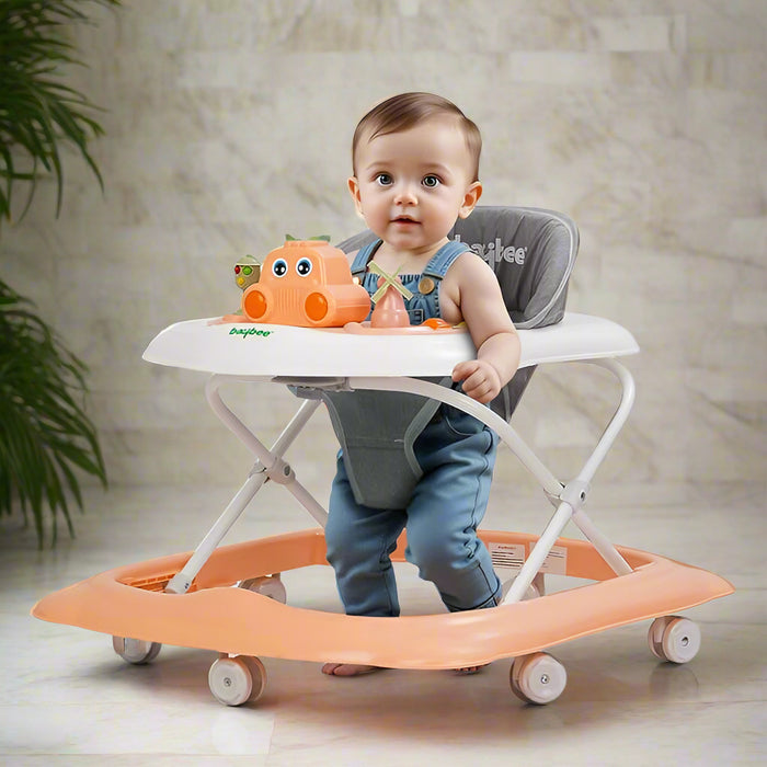 Cute Toy Foldable  Musical Baby Walker
