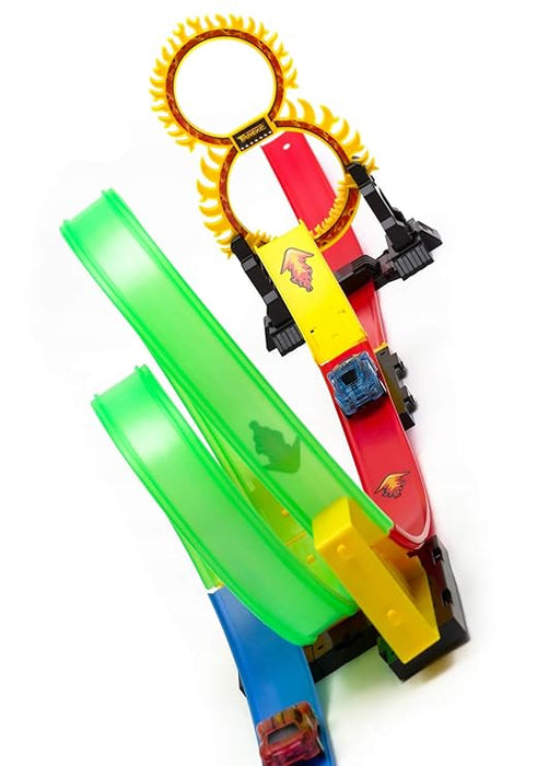 Stunt Go Racing Track Set With Lights