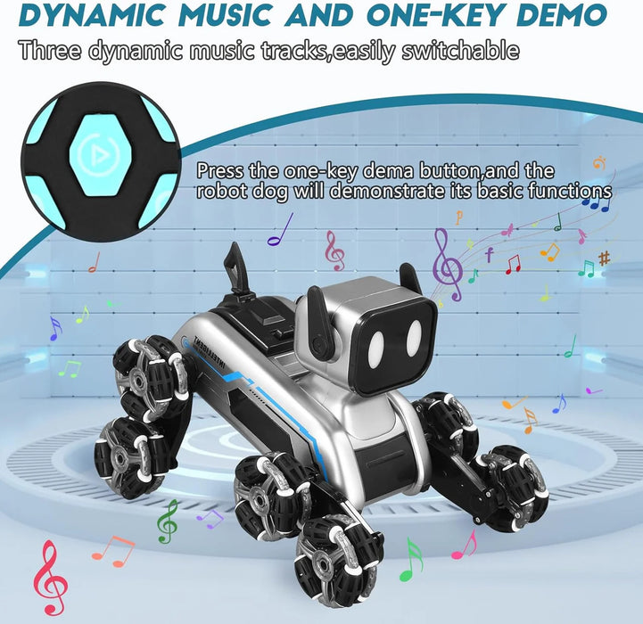 RC Stunt Robot Dog with Light & Music