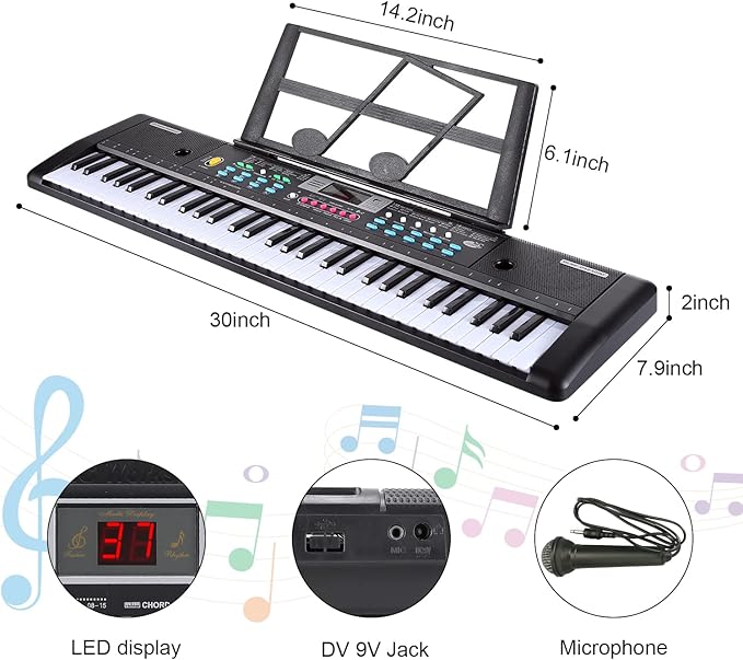 Musical Electronic Keyboard 61 Keys