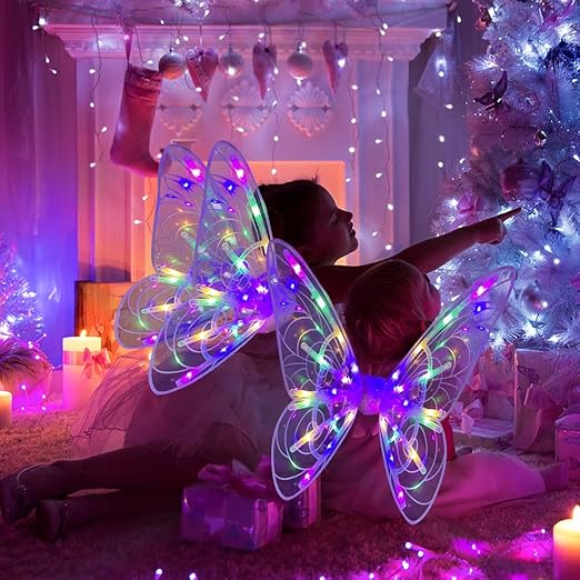 Swing Butterfly Wings with Light & Music