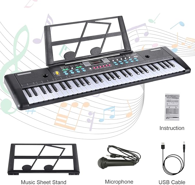 Musical Electronic Keyboard 61 Keys