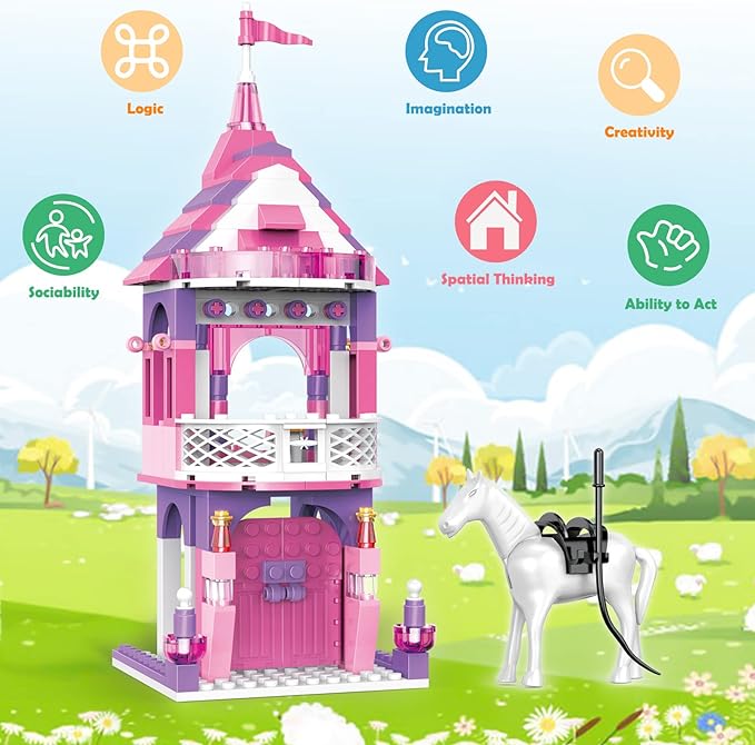 Colorful Cogo Prince & Princess Castle