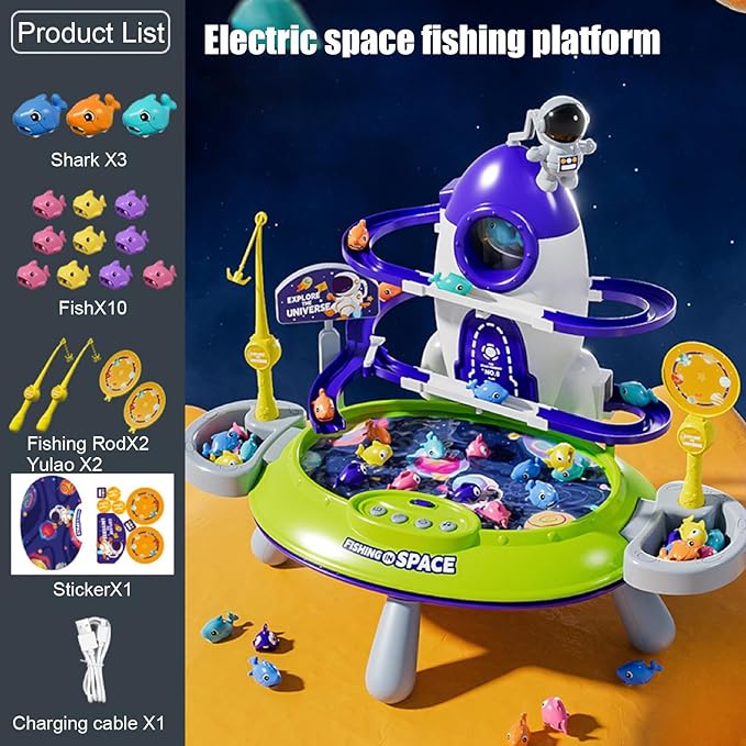 Electric Space Fishing Platform with Sound