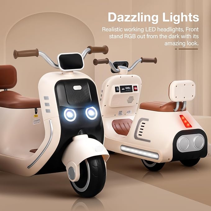 Electric Ride On Scooty with LED Lights