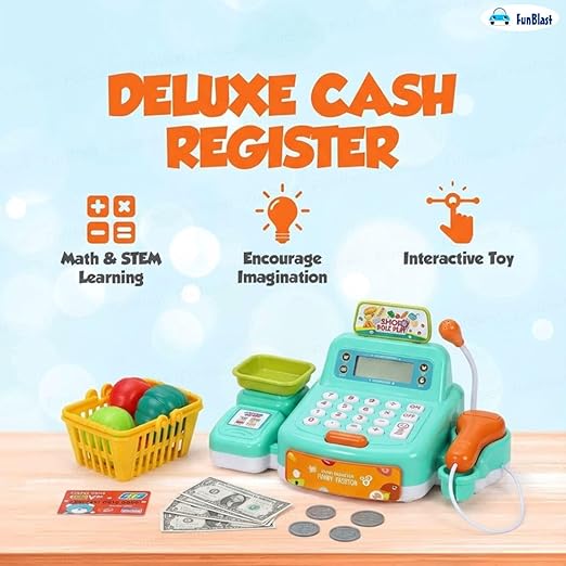 Cash Register Machine with Light & Sound