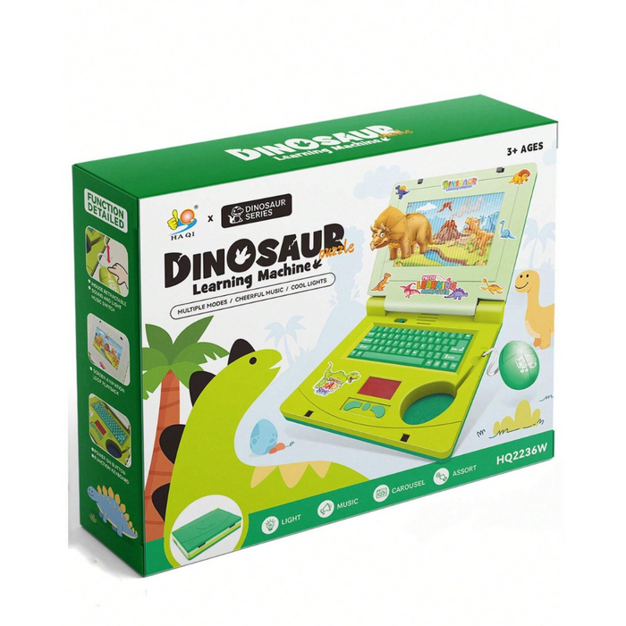 Dinosaur Theme Laptop with Lights & Sound