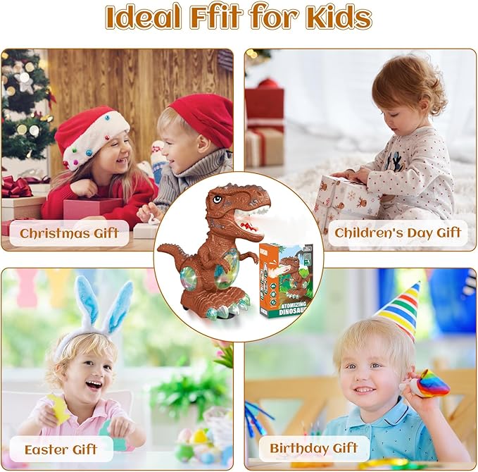 Atomizing Dinosaur with Light & Sound