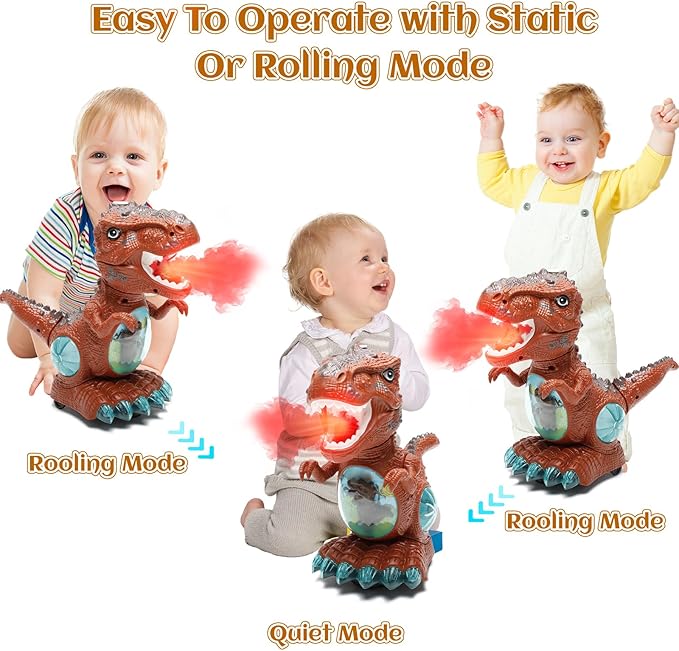 Atomizing Dinosaur with Light & Sound