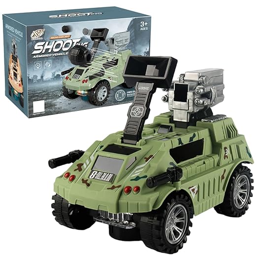 Armored Shooting Vehicle with Light & Sound