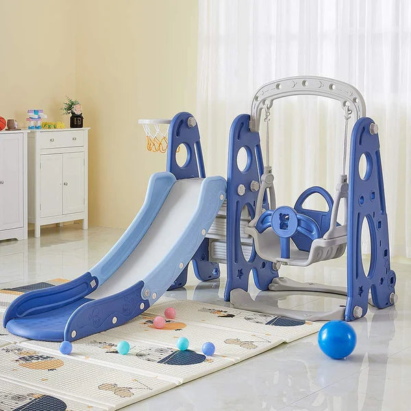 3 in 1 Kids Slide With Swing