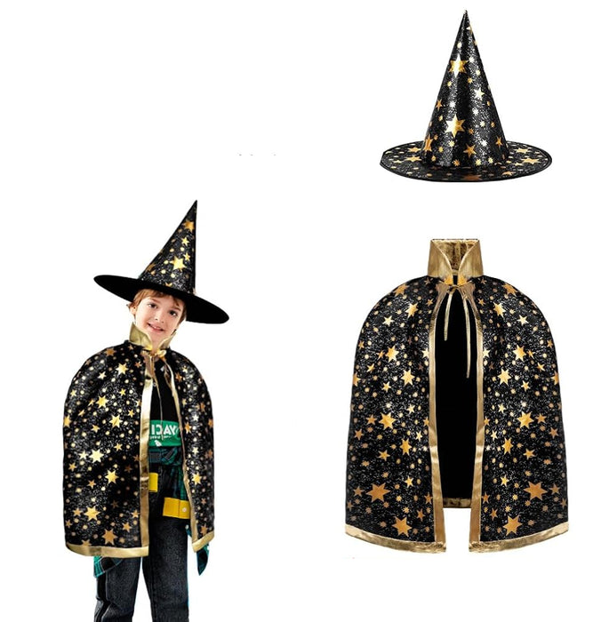 Halloween Costume Wizard Cape witch Cloak