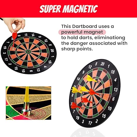 Magnetic Dartboard Target Bull's Eye Game