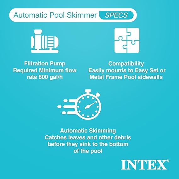 Intex 28000 Deluxe Wall Mount Surface Skimmer