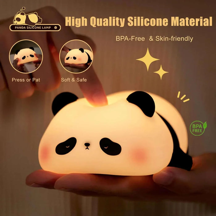 Silicon Panda Night Light Warm Lamp