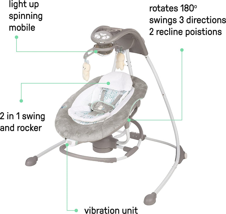 Ingenuity InLighten Cradling Baby Electric Swing