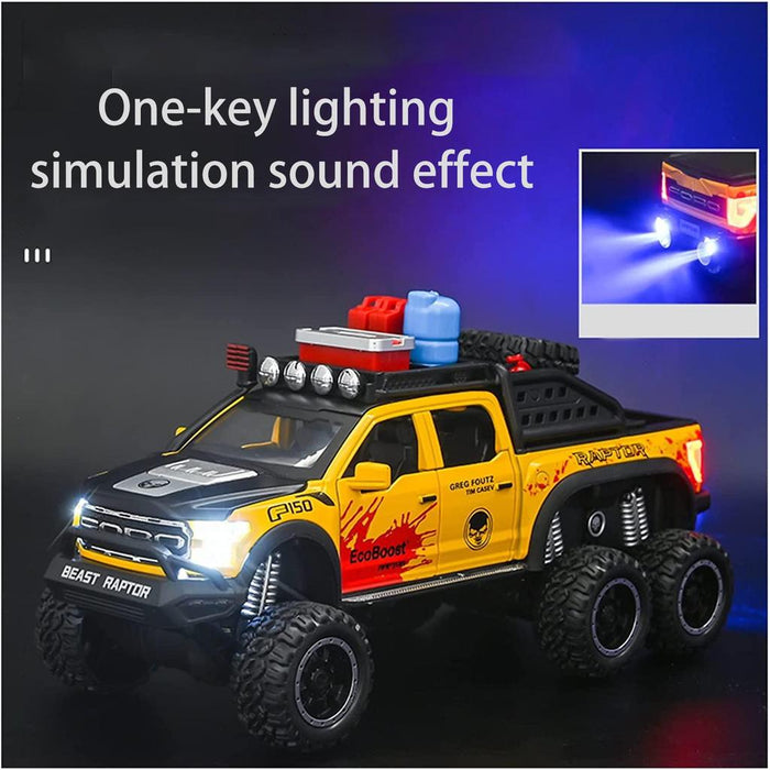 Diecast 6x6 Ford F-150 Beast Raptor Spray Truck