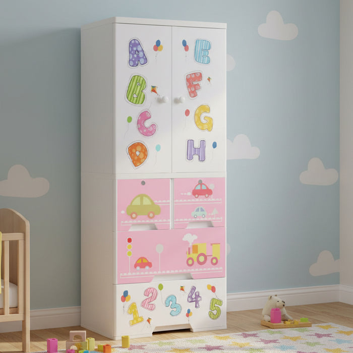 Phoenix Stars & Bear Kids Storage Wardrobe
