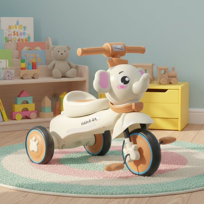 Cute Elephant Shape Kids Tricycle