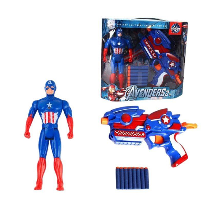 Caption America Gun Set with Soft Bullets