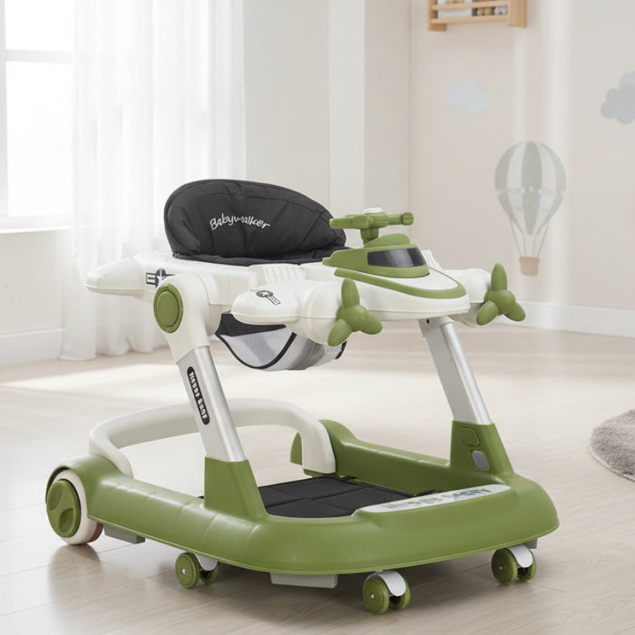 Airplane Design Adjustable Baby Walker