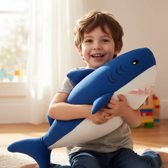 Blue Shark Soft Toy Pillow