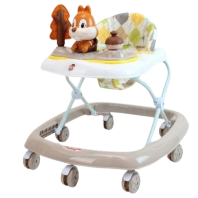 Squirrel Face Musical Baby Walker