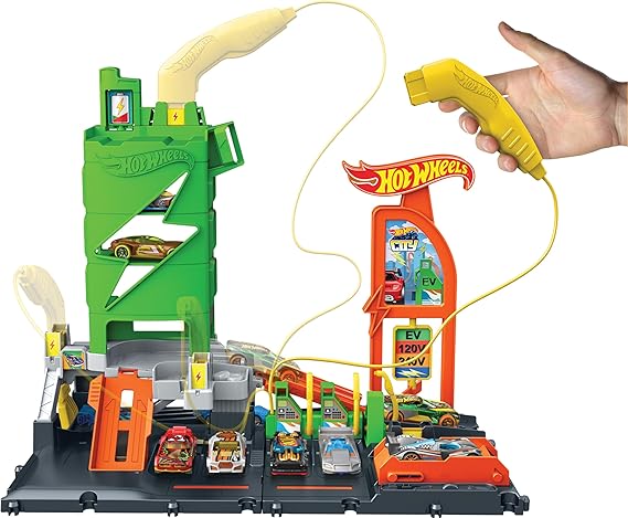 Hot Wheels City Super Recharge Fuel Station Playset