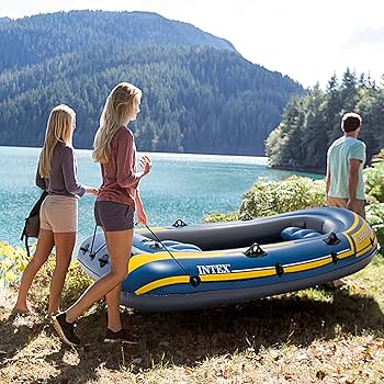 Intex 68370 Challenger 3  Boat with Oars