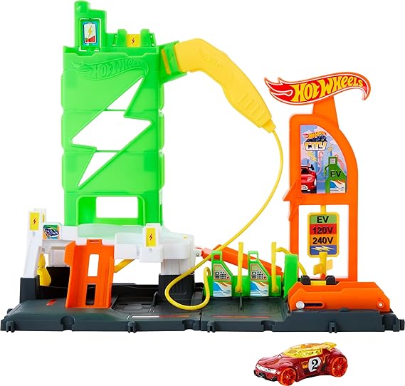 Hot Wheels City Super Recharge Fuel Station Playset