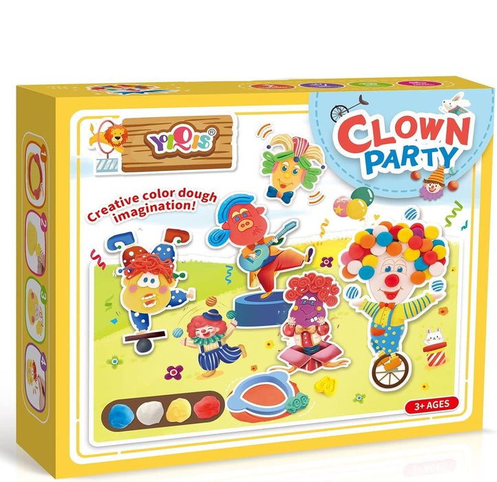 Clown Party Colour Play Dough