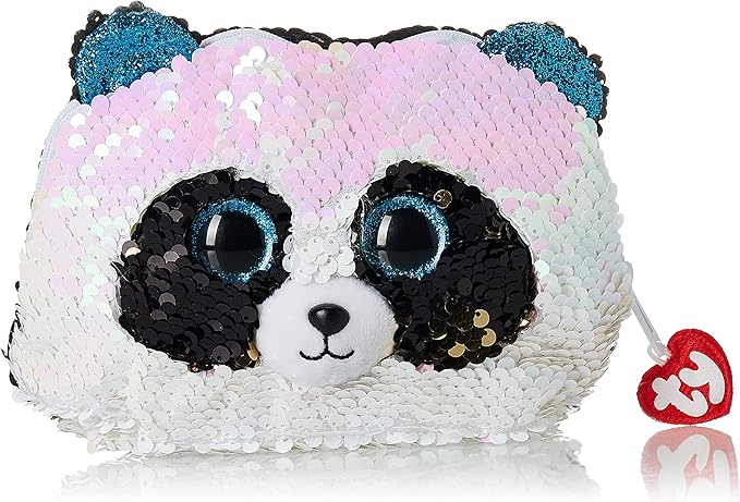 TY Bamboo Panda Sequin Fashion Purse