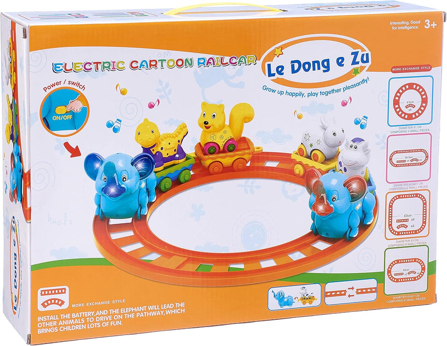 Electric Cartoon Railcar with Light & Sound