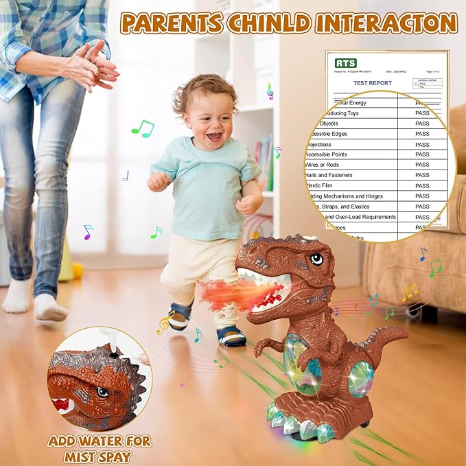 Atomizing Dinosaur with Light & Sound