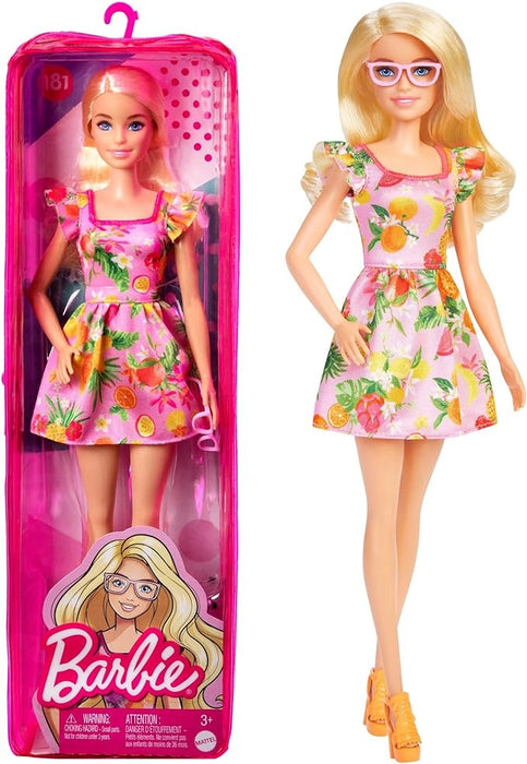 Barbie Fashionistas HBV15 Doll, Fruit Dress HBV15