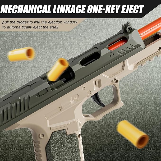 Pistol with Ejecting Shells Bullets